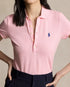 POLO RALPH LAUREN SLIM FIT STRETCH POLO SHIRT- PINK
